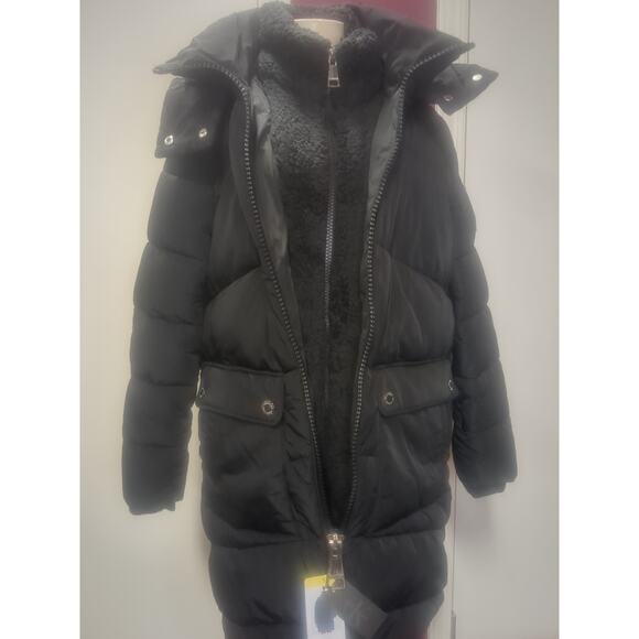 Calvin Klein Long Woman Jacket Size S Hat Remover - Picture 7 of 9